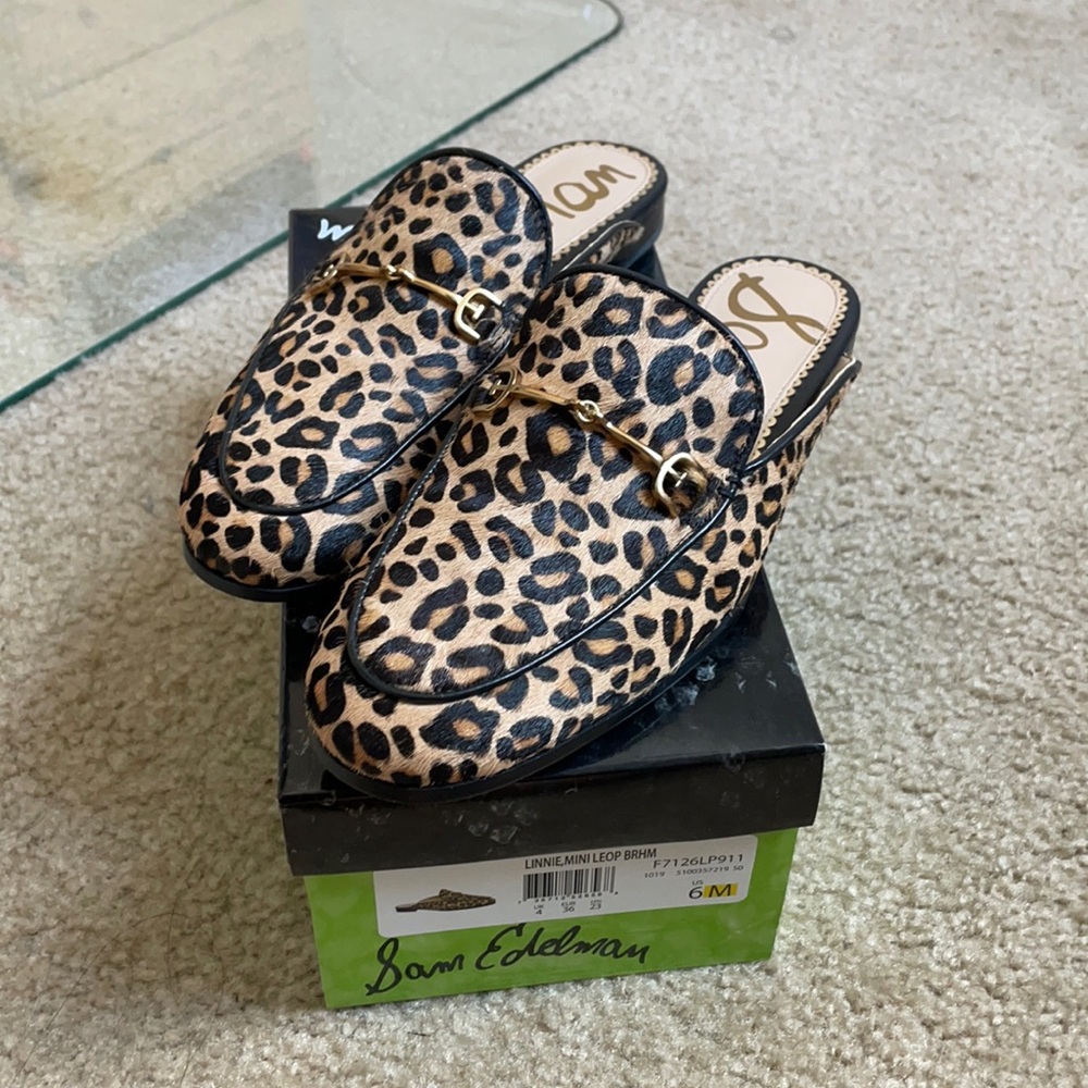 Sam Edelman Leopard ‘Linnie’ Mule SZ 6